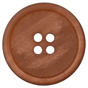 Boutons Recyclés papier 23 mm X 2 naturel - Union Knopf Beige Camel ma...
