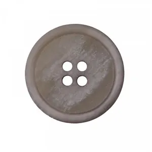 Boutons Recyclés papier 18 mm X 3 naturel - Union Knopf Gris Moyen - G...