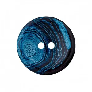 Non communiqué Boutons Recyclés 2 trous 25 mm X 1 - Prym(...) - Bleu Marine
