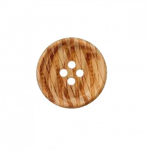 Non communiqué Bouton bois rayé 4 trous 12 à 25mm - Prym(...) - 25mm Beige