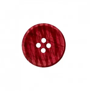 Bouton bois rayé 4 trous 12 à 25mm - Prym 25mm Bordeaux - 25mm Bordeau...
