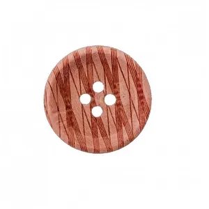 Non communiqué Bouton bois rayé 4 trous 12 à 25mm - Prym(...) - 12mm Rose
