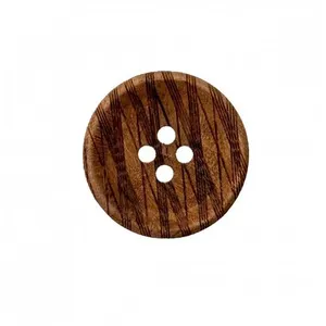 Bouton bois rayé 4 trous 12 à 25mm - Prym 12mm Brun moyen - 12mm Brun ...