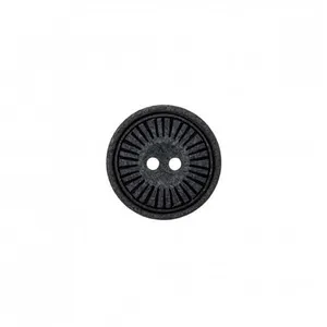 Non communiqué Bouton polyester et bois 2 trous 23mm - Prym(...) - Noir
