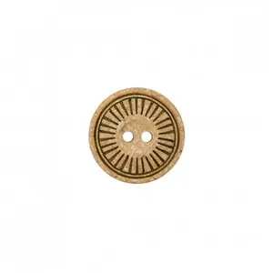 Bouton polyester et bois 2 trous 23mm - Prym Olive Clair vert - Olive ...