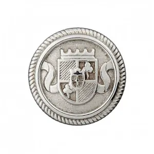 Boutons Blason en métal à queue 15mm X3 - Prym Argent Jaune - Argent J...