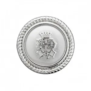Boutons métal armoirie à queue 15mm X3 - Prym Argent Gris - Argent Gri...