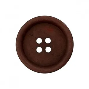 Boutons de chemise en Corozo 4 trous 15mm X4 - Prym Brun Fonce marron ...