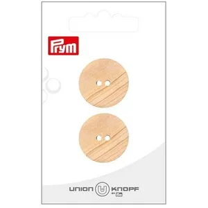 Prym Boutons en bois 23 mm 2 pcs BeigeVendu parscrapmalin