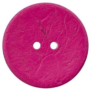 Non communiqué Bouton Coco 30 mm X 1 - Union Knopf(...) - Fuchsia Rose