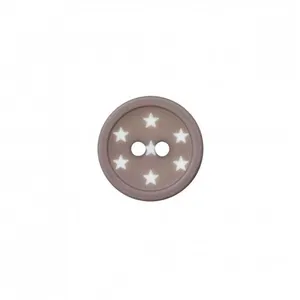 Boutons étoiles polyester 2 trous 15mm X3 - Prym Gris Moyen - Gris Moy...
