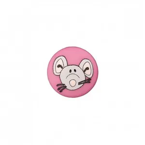 Boutons Souris à queue 12 mm X 3 - Union Knopf Rose (PINK) - Rose (PIN...