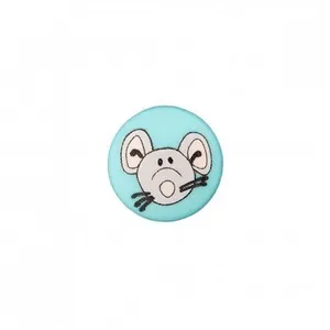 Boutons Souris à queue 12 mm X 3 - Union Knopf Vert (TURQUOISE VERT) -...