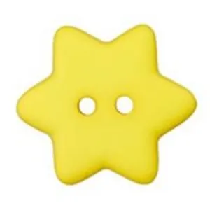 Non communiqué Boutons étoiles Rouge 15 mm X 4 - Union Knopf(...) - Jaune