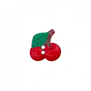 Non communiqué Boutons Cerises 2 trous 18mm X2 - Prym(...) - Rouge