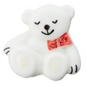 Non communiqué Boutons Ourson à queue 19 mm X 2 - Union Knopf(...) - Blanc