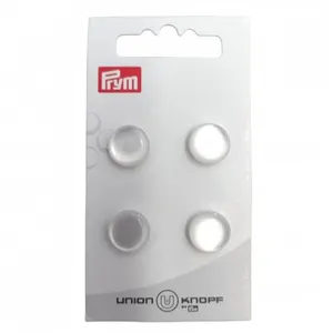 Non communiqué Boutons Rond en polyester à queue 12mm X4 - Prym(...) - Blanc