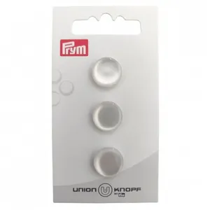 Non communiqué Bouton Rond en polyester à queue 14mm X3 - Prym(...) - Blanc
