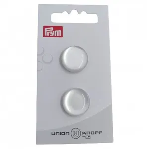 Non communiqué Boutons Rond en polyester à queue 18mm X2 - Prym(...) - Blanc