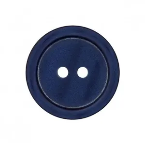 Boutons de chemise 2 Trous en polyester 25mm X2 - Prym Bleu Marine - B...