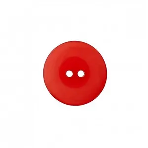 Non communiqué Boutons Polyester brillant 2 trous 18 mm X 4 - Prym(...) - Rouge