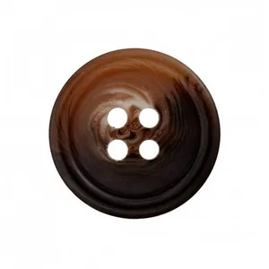 Non communiqué Boutons Polyester 4 trous 15mm X 4 - Prym(...) - Brun Marron