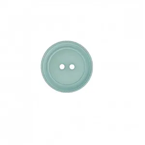 Boutons costume Uni Polyester 2 trous 15mm X 4 - Prym Vert Turquoise -...