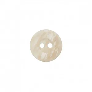 Boutons imitation bois en polyester 2 trous 15mm X 4 - Prym Beige Came...