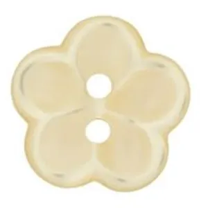 Non communiqué Boutons Fleurs blanc 18 mm X 3 - Union Knopf(...) - Jaune