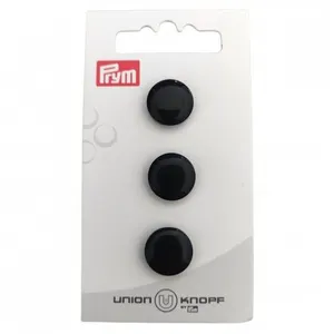Non communiqué Bouton Rond en polyester à queue 14mm X3 - Prym(...) - Noir