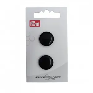 Non communiqué Boutons Rond en polyester à queue 18mm X2 - Prym(...) - Noir