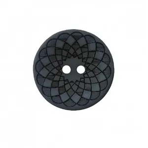 Non communiqué Boutons rosace 2 trous 15mm X4 - Prym(...) - Gris Fonce