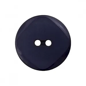 Boutons rebord polyester 2 trous 12mm X 4 - Prym Bleu Marine - Bleu Ma...