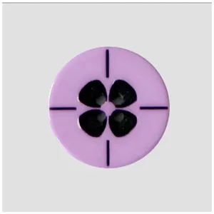 Non communiqué Bouton fleur en polyester 4 trous 18mm - Prym(...) - 62 Violet