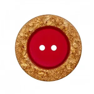 Bouton manteau à rebord doré 2 trous 23 à 28mm - Prym 23 Rouge fonce -...