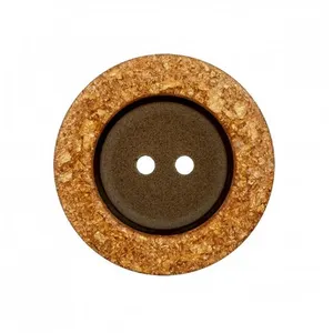 Bouton manteau à rebord doré 2 trous 23 à 28mm - Prym 23 Noir - 23 Noi...