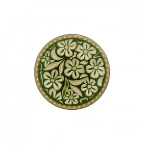 Non communiqué Bouton métal motif floraux 23mm à queue - Prym(...) - Vert Fonce