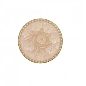 Non communiqué Bouton métal motif floraux 23mm à queue - Prym(...) - Rose pas cher