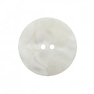 Non communiqué Bouton Rond ondulé 2 trous 18 à 23mm - Prym(...) - 18 Blanc