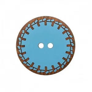 Bouton graphique 2 trous 23 à 28mm - Prym 23 Bleu clair - 23 Bleu clai...