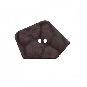 Bouton en forme de pentagone 2 trous 40mm - Prym Gris Fonce - Gris Fon...