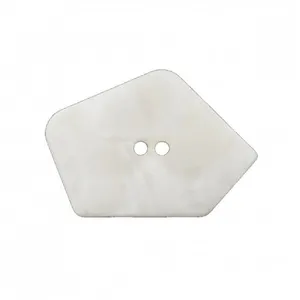 Non communiqué Bouton en forme de pentagone 2 trous 40mm - Prym(...) - Blanc