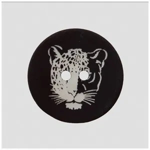 Non communiqué Bouton nacre Léopard 2 trous 23mm - Prym(...) - Noir