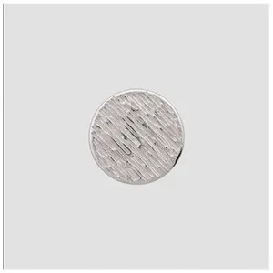 Bouton rond strillé relief à queue 15mm - Prym(...) - 82 Argent