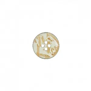 Non communiqué Bouton polyester et son de riz 2 trous 25mm - Prym(...) - Jaune