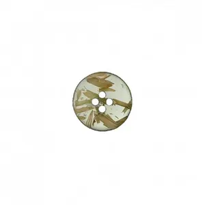 Bouton polyester et son de riz 2 trous 25mm - Prym Vert Olive - Vert O...