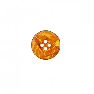 Non communiqué Bouton polyester et son de riz 2 trous 25mm - Prym(...) - Orange