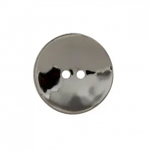 Non communiqué Bouton métal ondulé 2 trous 15 à 20mm - Prym(...) - 20 Titane