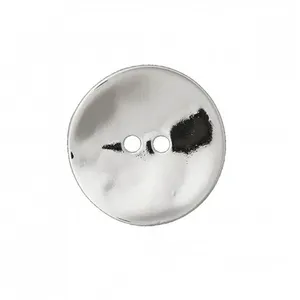 Non communiqué Bouton métal ondulé 2 trous 15 à 20mm - Prym(...) - 15 Argent