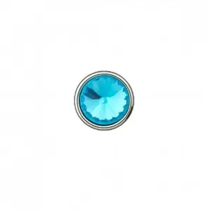 Bouton imitation diamant à queue 12 à 14mm - Prym 14-turquoise - 14-tu...
